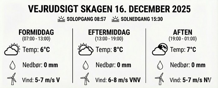 Vejr skagen 2025 12
